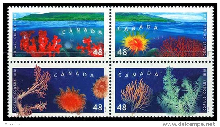 Canada (Scott No.1948-51 - Coraux / Corals) [**] - Neufs