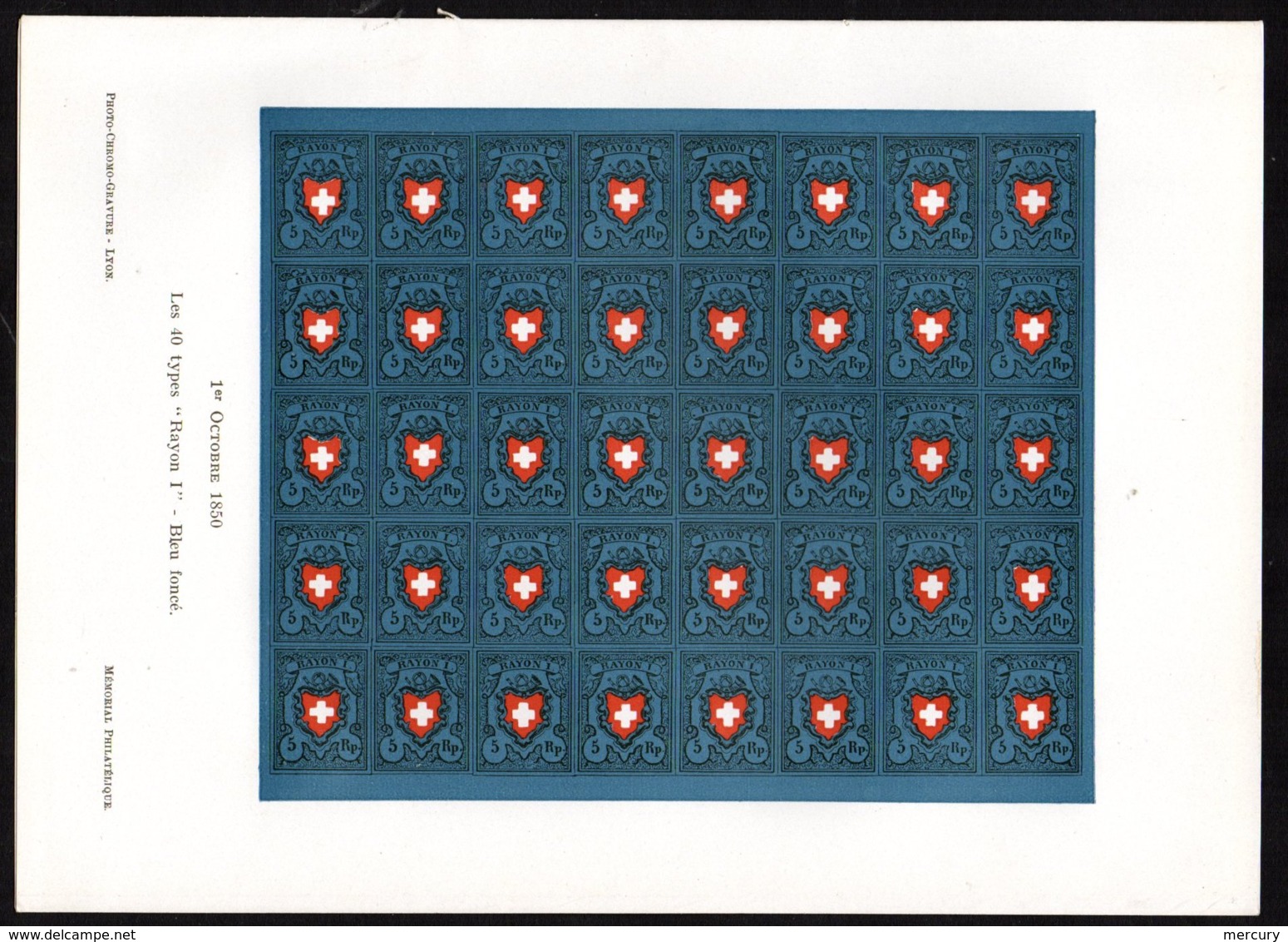 SUISSE - Reproduction Des Fédéraux Permettant Le Planchage - RARE - 6 Scans - 1843-1852 Kantonalmarken Und Bundesmarken