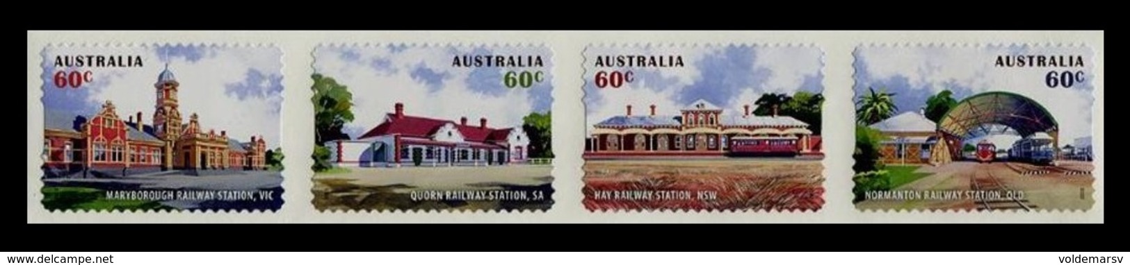 Australia 2013 Mih. 4031/34 Railway Stations (self-adhesive) MNH ** - Neufs