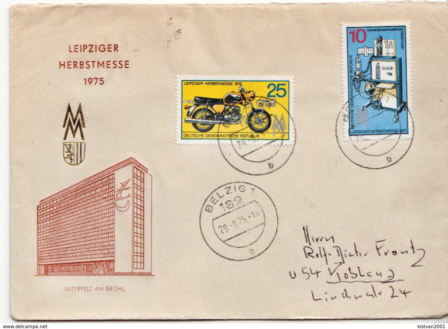 Postal History Cover: Germany / DDR Full Set On Cover - Factories & Industries