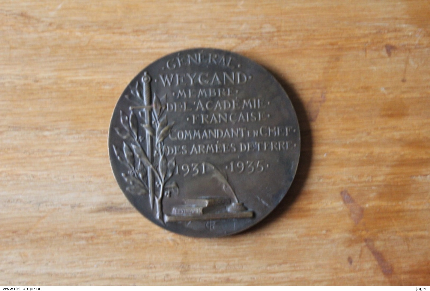 Medaille   Marechal Foch  Rethondes  Signatures De L'armistice  8 11 Novembre 1918 - 1914-18