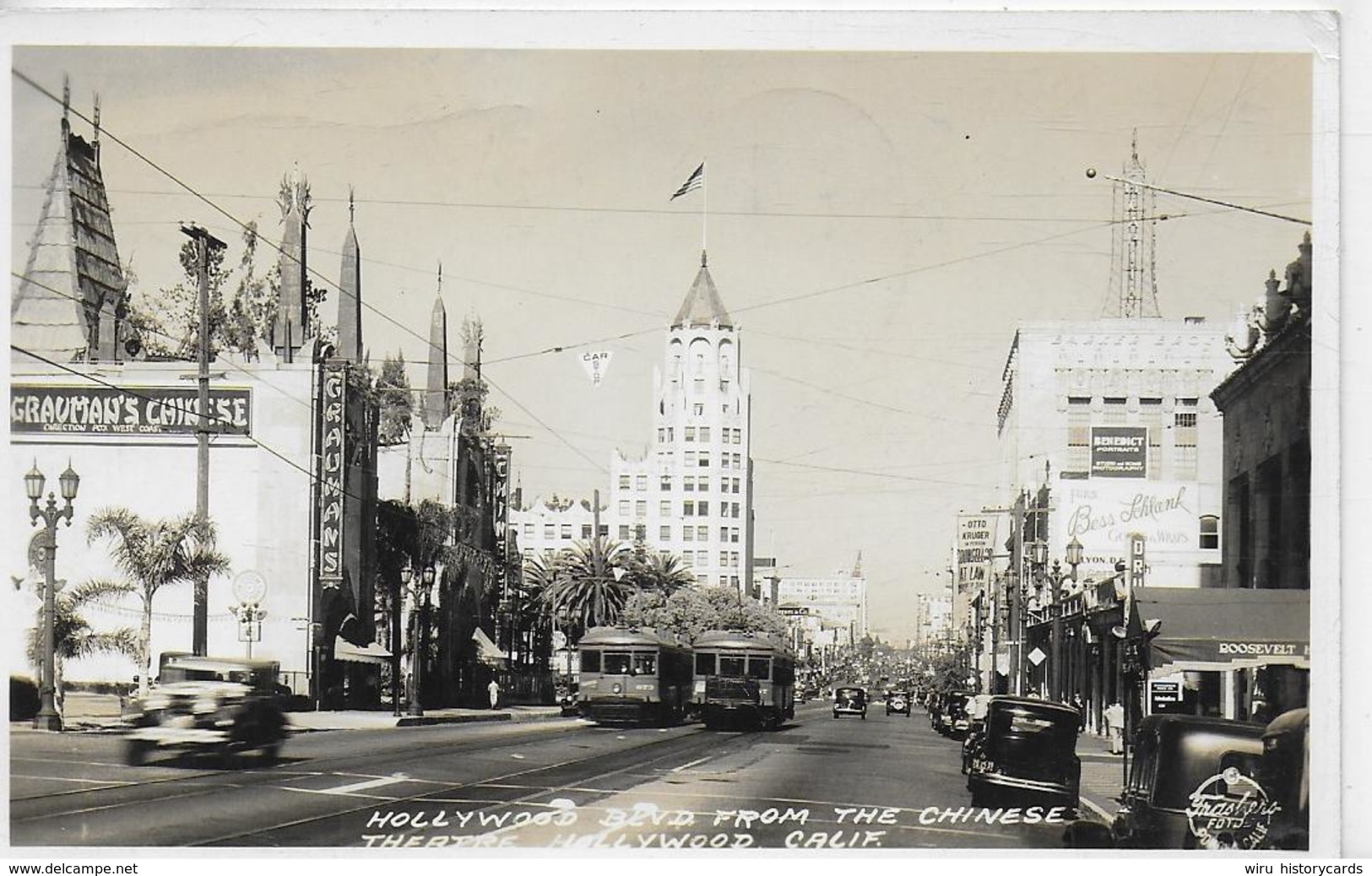 AK 0065  Hollywood Blvd. From The Chinese Theatre Hollywood Um 1936 - Los Angeles