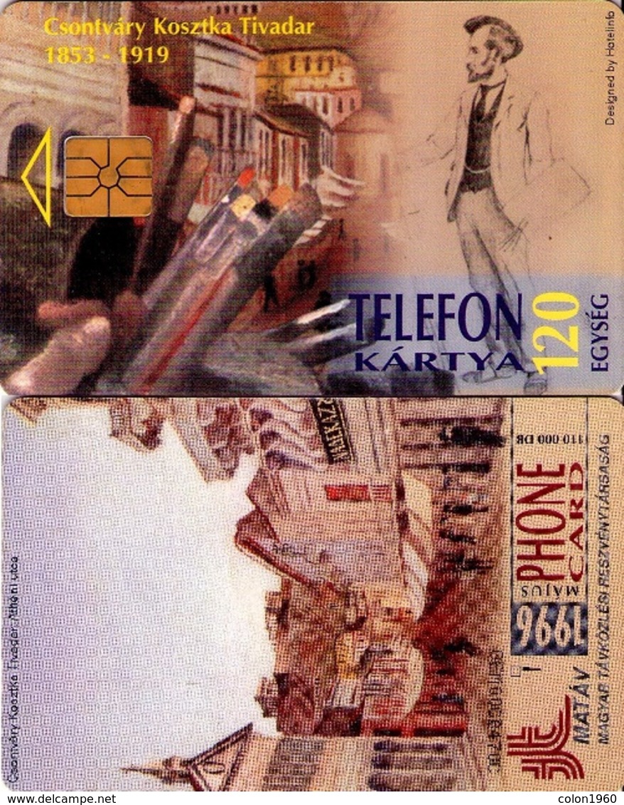 TARJETA TELEFONICA DE HUNGRIA. Csontváry: Athéni Utca, CALLE DE ATENAS. CHIP NEGRO. HU-P-1996-05A. (174) - Hungría