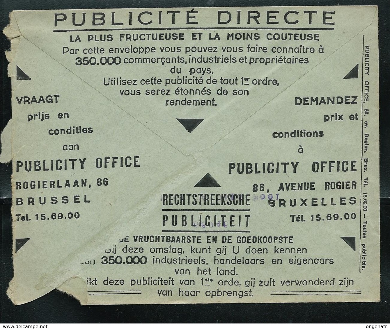 LSC Des CCP Avec Pubs:  Les Laines DUEZ  Péruwelz) - Publicité Directe  Obl. 25/03/1936 - Franchise