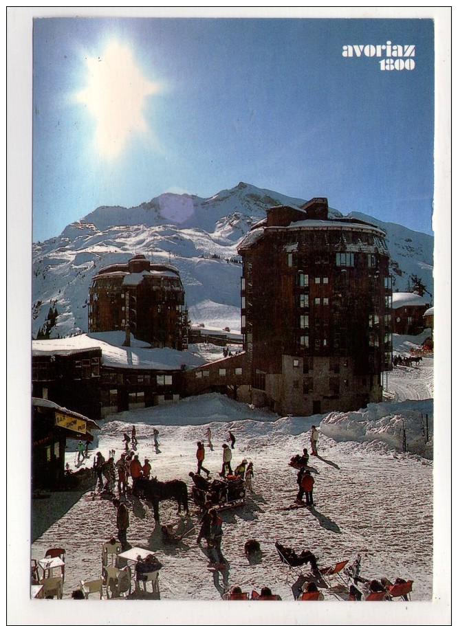 CP 10*15-AP1354-AVORIAZ PLACE DES ESSAVEAUX 1988 - Avoriaz