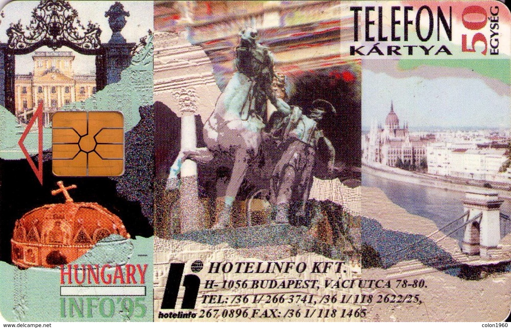 TARJETA TELEFONICA DE HUNGRIA. HOTELINFO. HU-S-1995-01Bb. (226) - Hungría