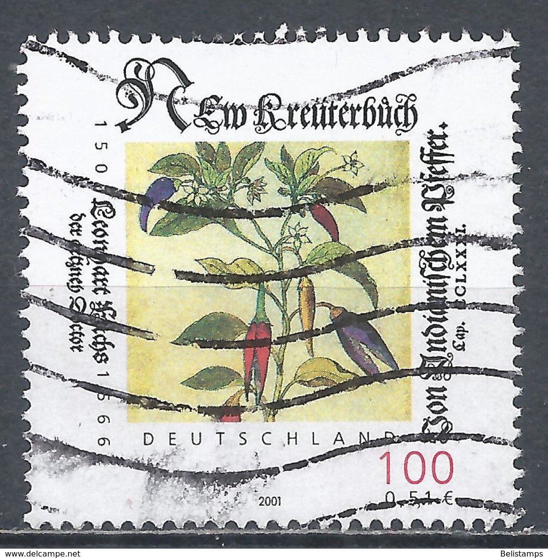 Germany 2001. Scott #2106 (U) Leonhart Fuchs (1501-66), Botanist * - Oblitérés