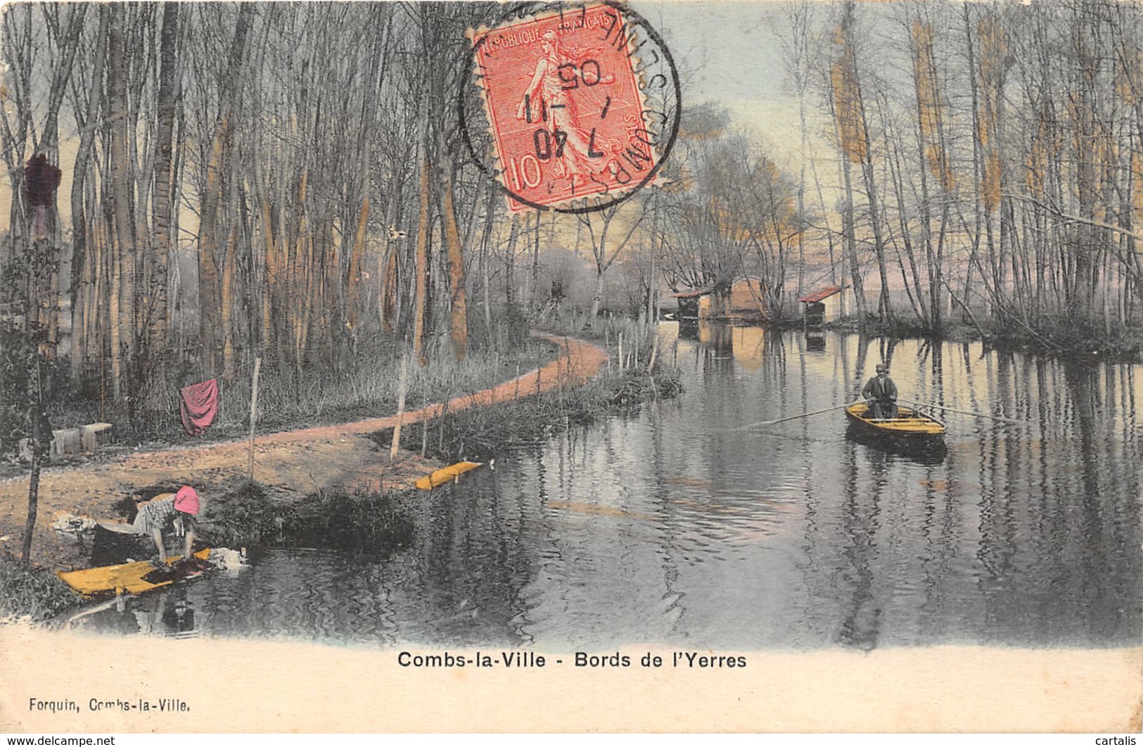 77-COMBS LA VILLE-BORDS DE L YERRES-N°255-B/0335 - Combs La Ville