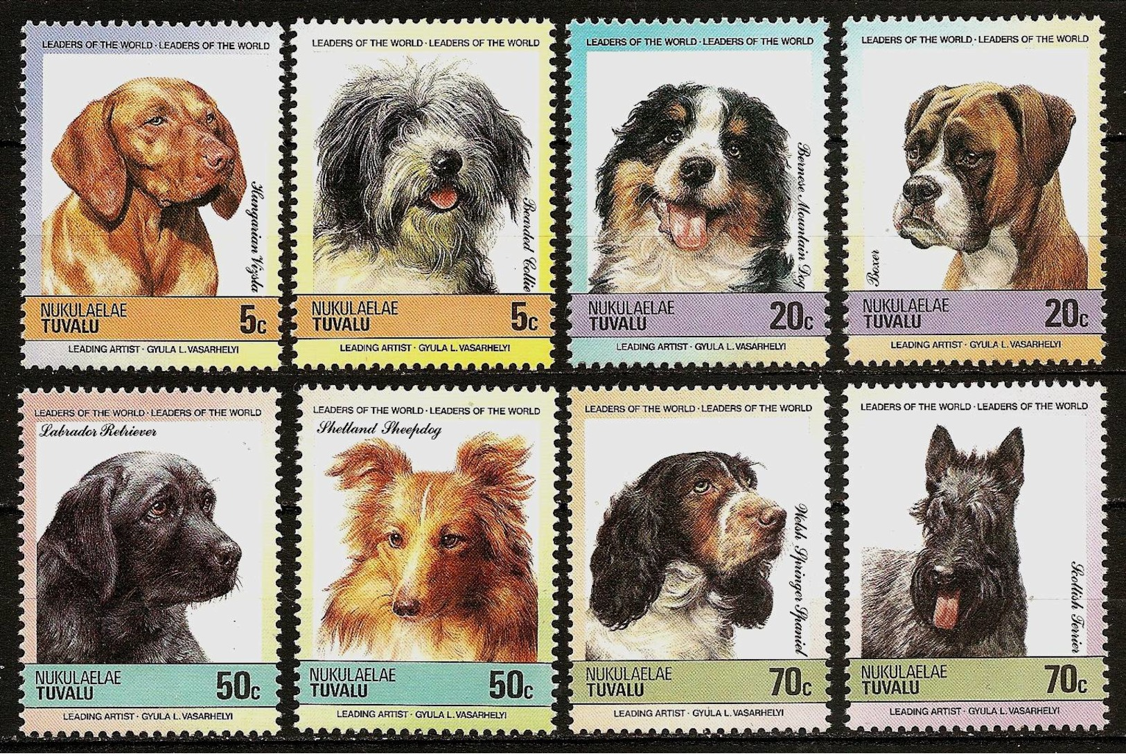 TUVALU Nukulaelae 1985 - DOGS - SUPERSALE !! 8v Mi 33-40 MNH ** Cv€5,00 V1035 - Tuvalu