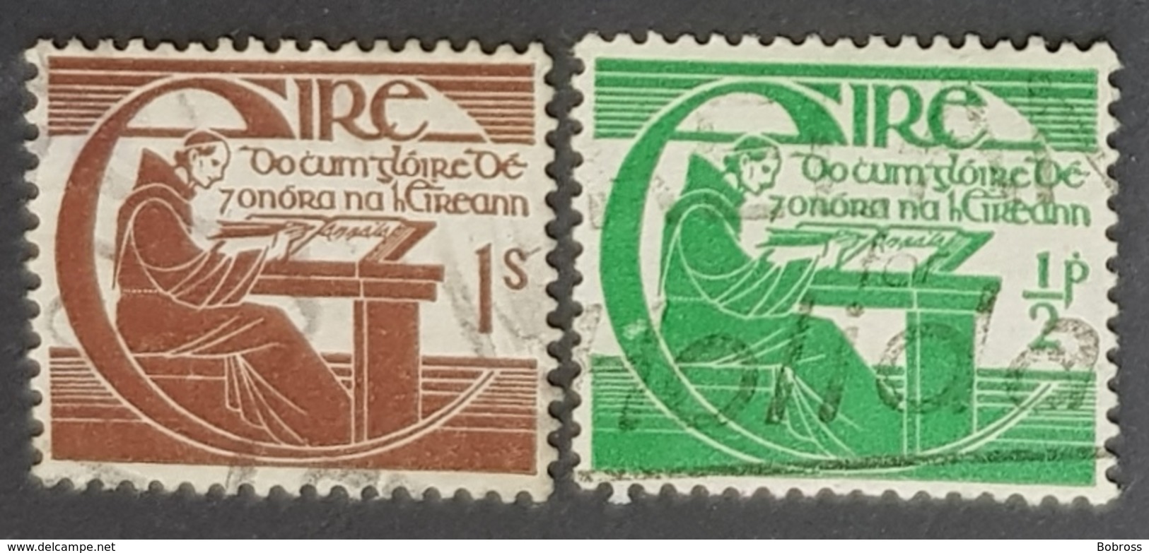 1944 Éire, Ireland, The 300th Anniversary Of The Death Of Michael O'Clerighs, Used - Usati