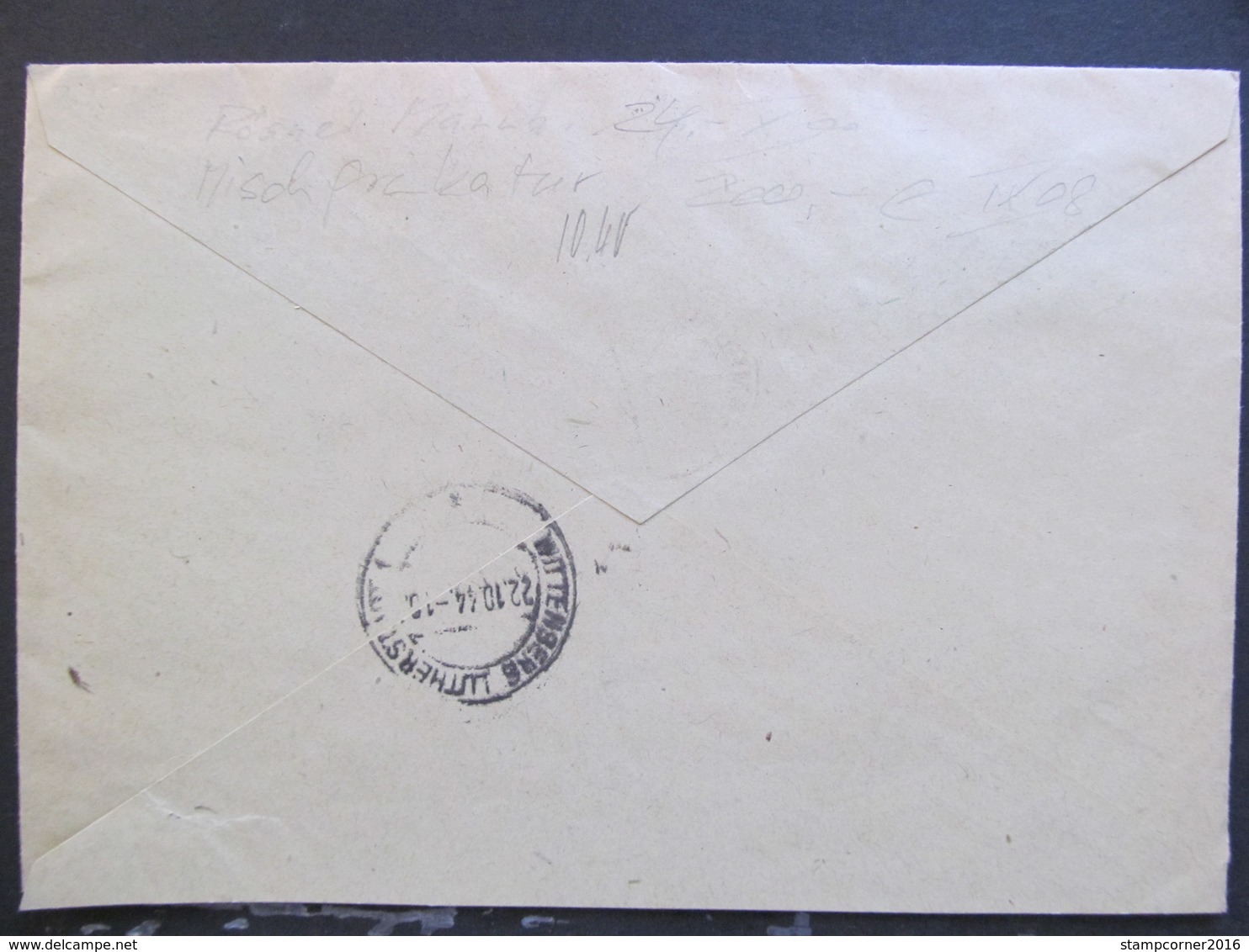 DR Nr. 878 + 904 MiF, Eckrand, R-Brief 1944, Tag Der Briefmarke, Hamburg *DEL2072* - Sonstige & Ohne Zuordnung