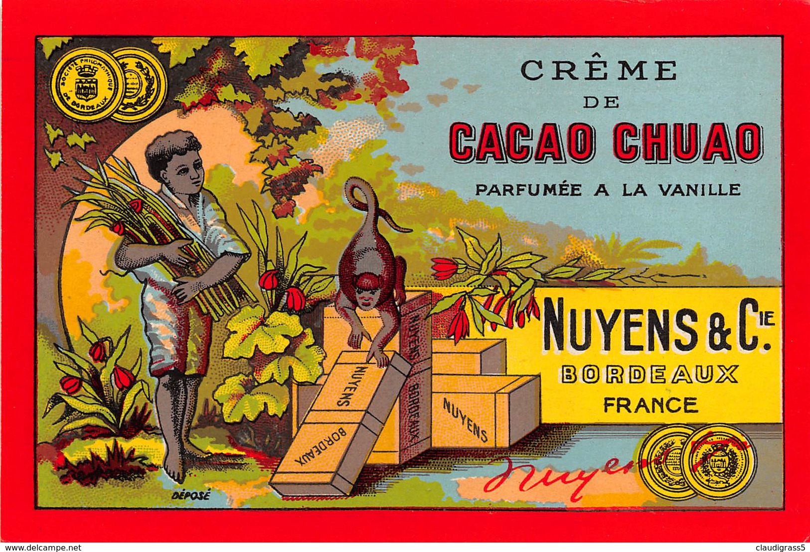 0242 " CACAO CHUAO - " ETICHETTA ORIG. - Altri & Non Classificati