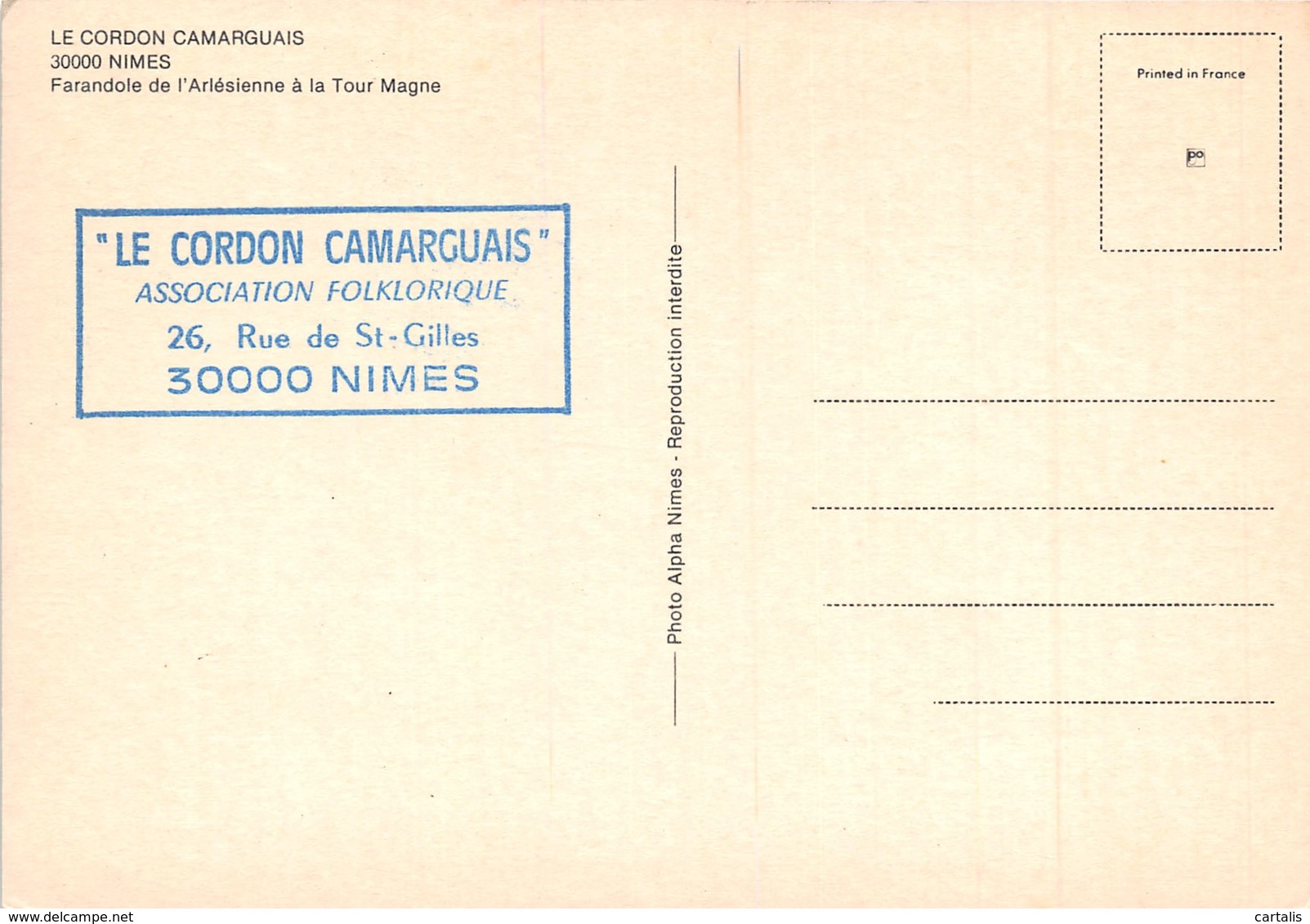 30-LE CORDON CAMARGUAIS-NIMES-N°264-A/0399 - Autres & Non Classés