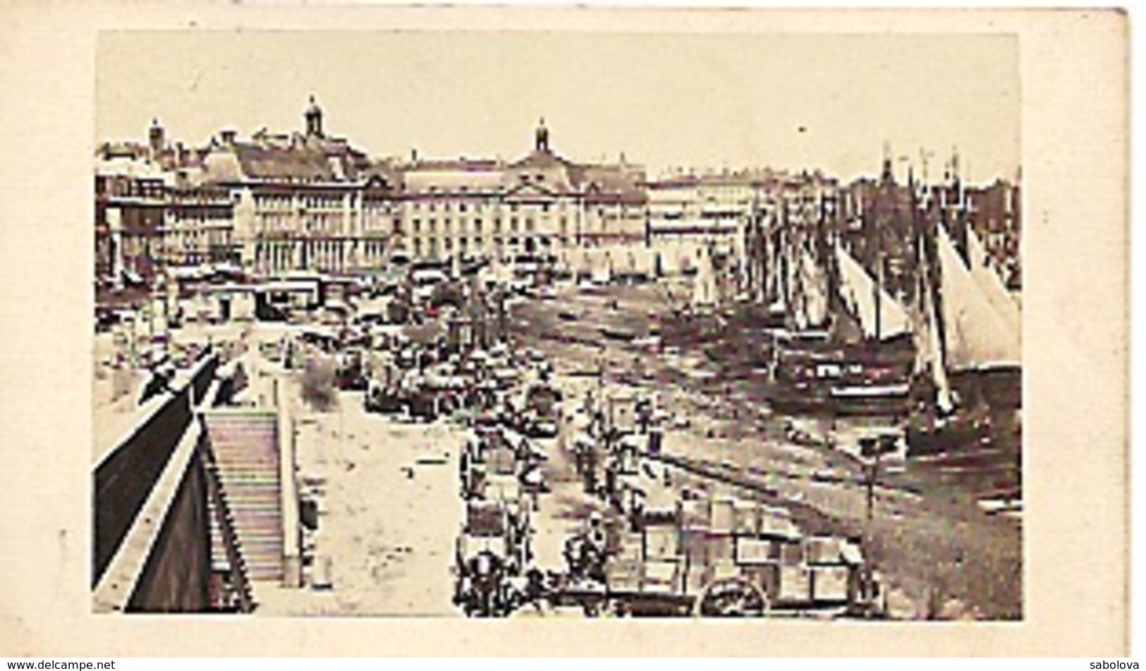 Photo 10,5 Sur 6,4 Photographe Non Cité. Port De Bordeaux Avant 1870 ? - Anciennes (Av. 1900)