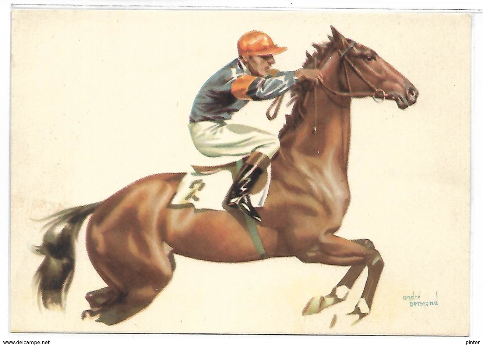 Hippisme - Illustrateur André BERMOND - Bermond