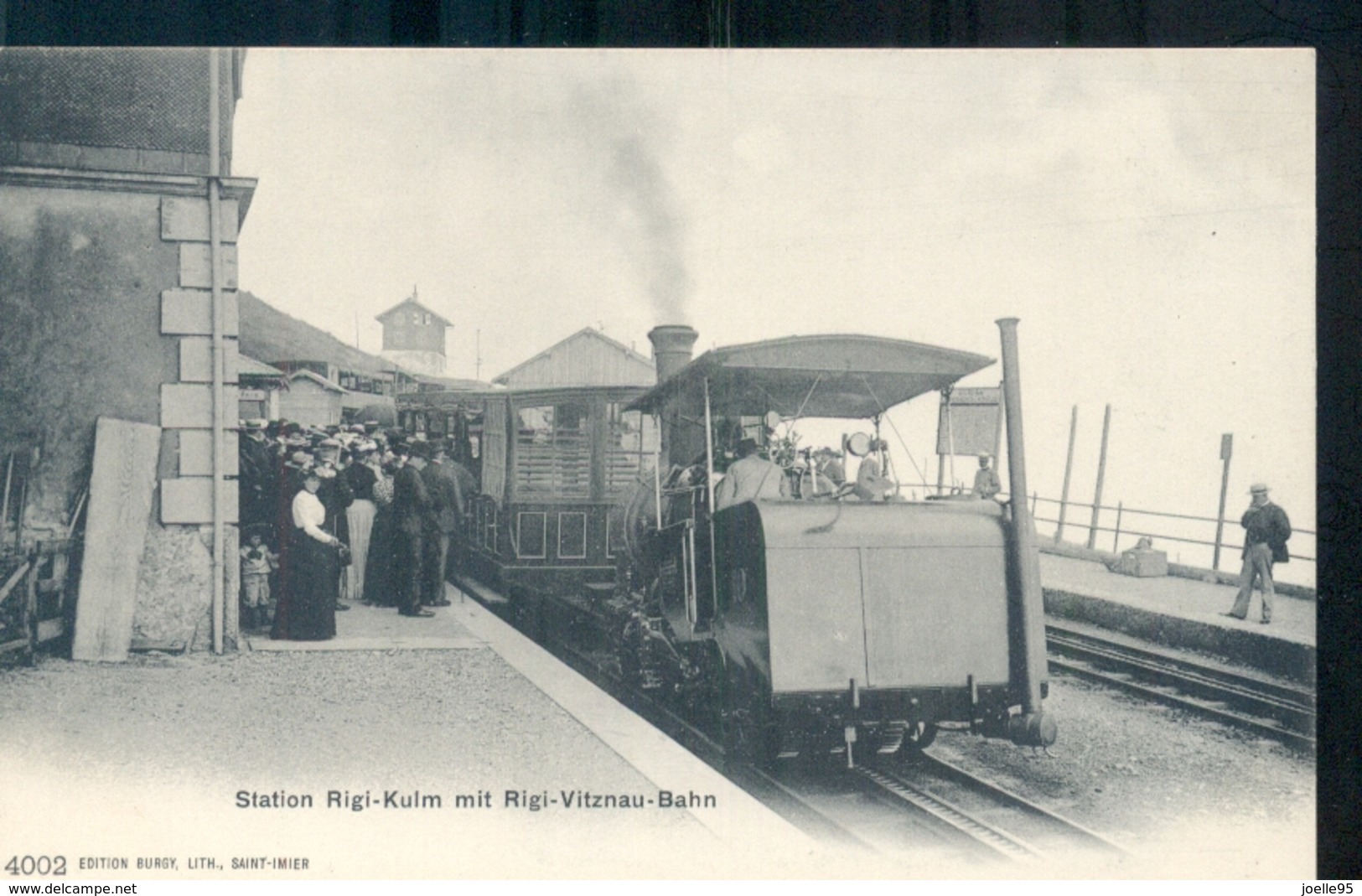 Station Rigi - Kulm - Rigi-Vitznau Bahn - 1900 - Suisse - Schweiz - Zwitserland - Train Vapeur - Dampfzug - Vitznau