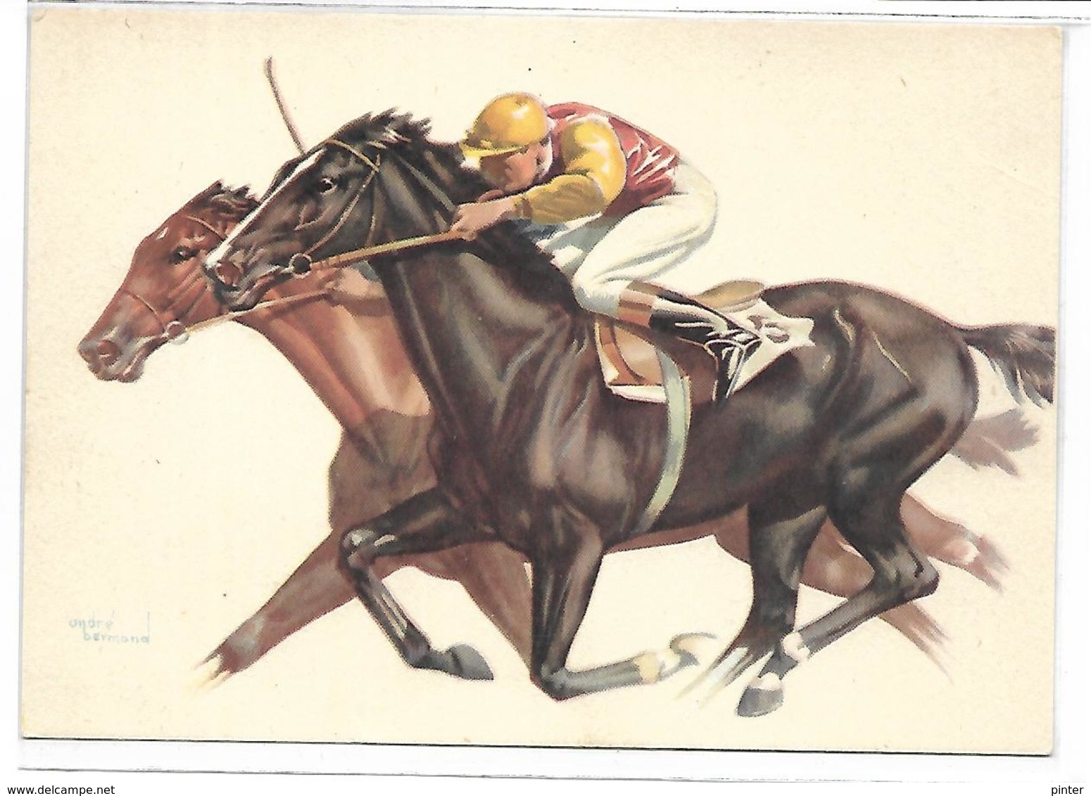 Hippisme - Illustrateur André BERMOND - Bermond