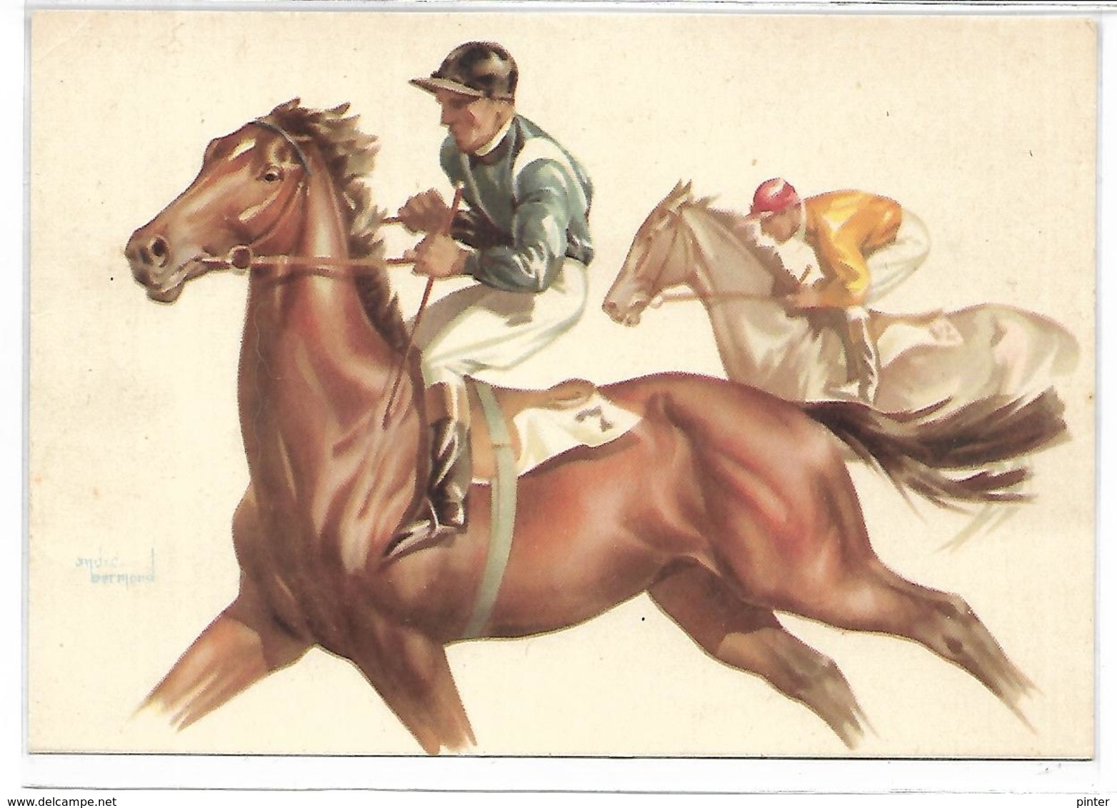 Hippisme - Illustrateur André BERMOND - Bermond