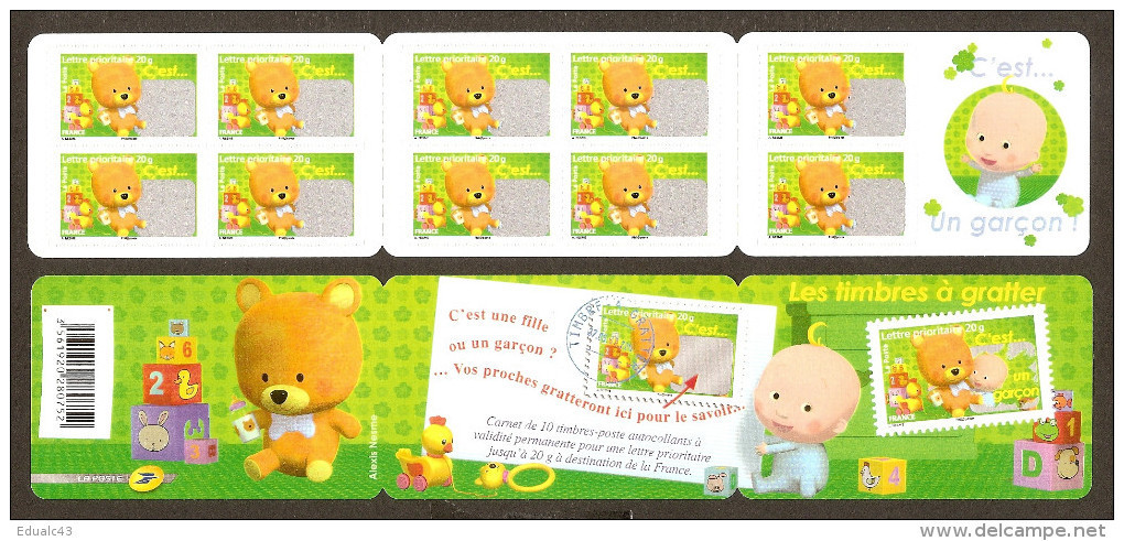 2008 Carnet Adhésif C'est Un Garçon -BC 164 Ou BC 4185- NEUF LUXE ** NON Plié - Commemoratives