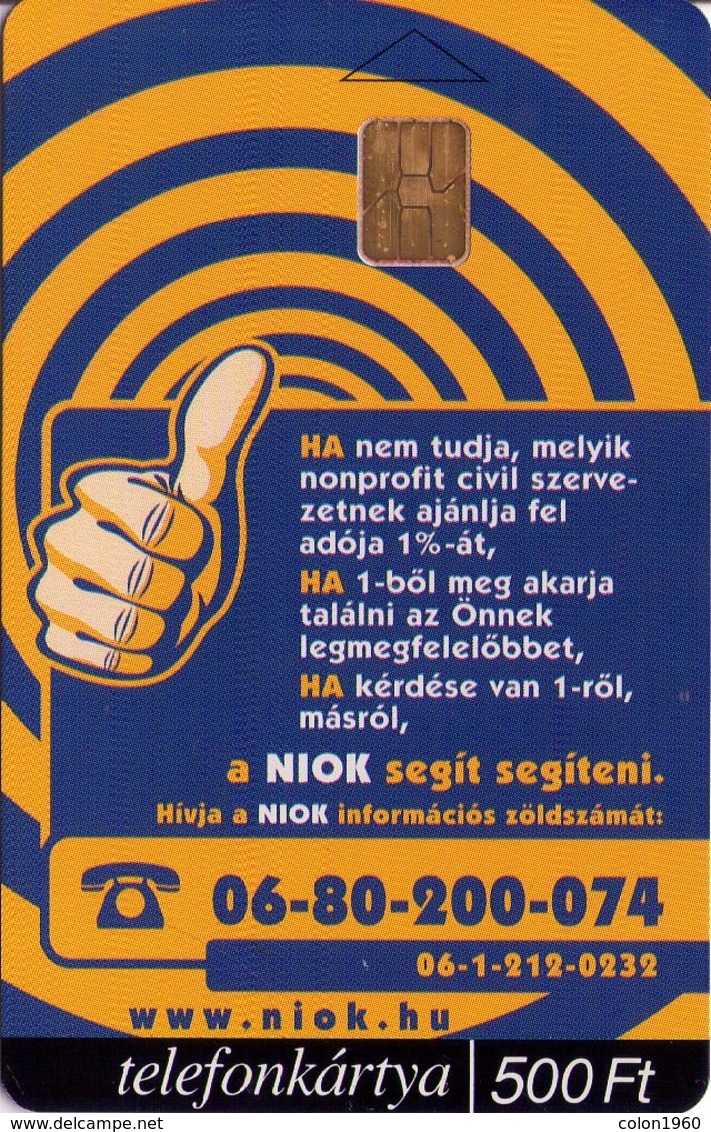 TARJETA TELEFONICA DE HUNGRIA. 1% NIOK. HU-P-2001-01. (039) - Hongarije