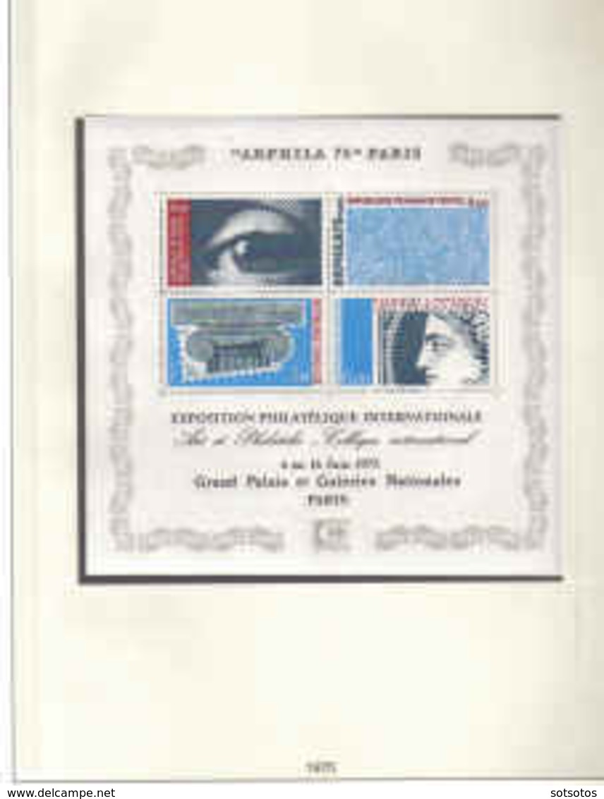 France 1975-1979: Belle Collection Dans Un Album LINDNER Avec Etui Timbres MUH - Collections