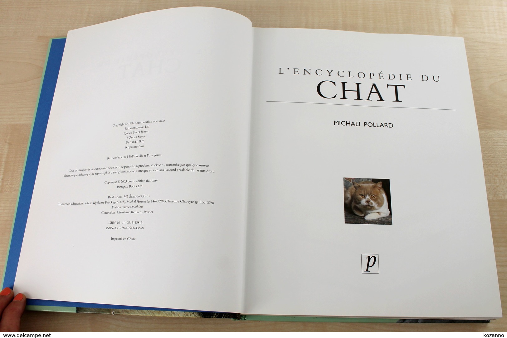 190- LIVRE L'ENCYCLOPEDIE DU CHAT Par MICHEL POLLARD EO 1999 - EXCELLENT ETAT - Encyclopédies