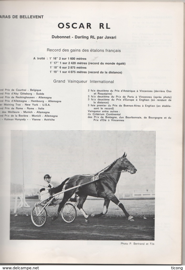 LIVRE D OR DU PRIX DU PRESIDENT DE LA REPUBLIQUE 1967 - SYNDICATS DES ENTRAINEURS JOCKEYS, DRIVERS DE TROT EN FRANCE