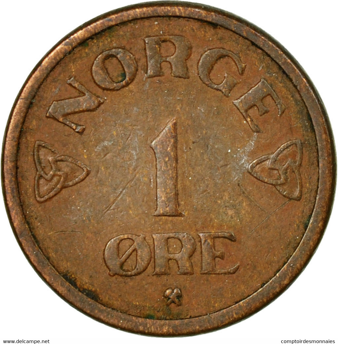 Monnaie, Norvège, Haakon VII, Ore, 1955, TTB, Bronze, KM:398 - Norvegia