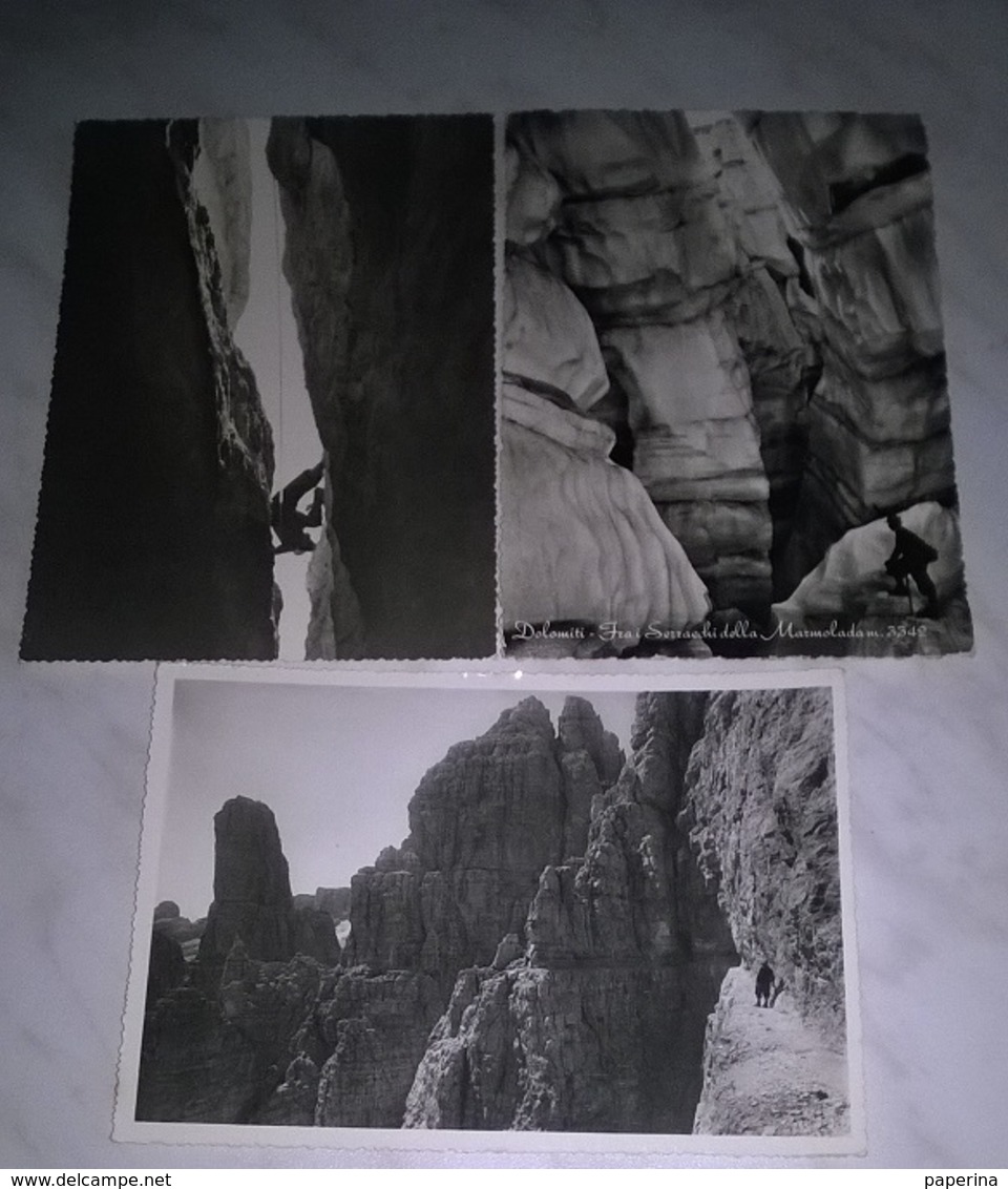 3 CARTOLINE MONTAGNA ALPINISTI ARRAMPICATA    (202) - Climbing