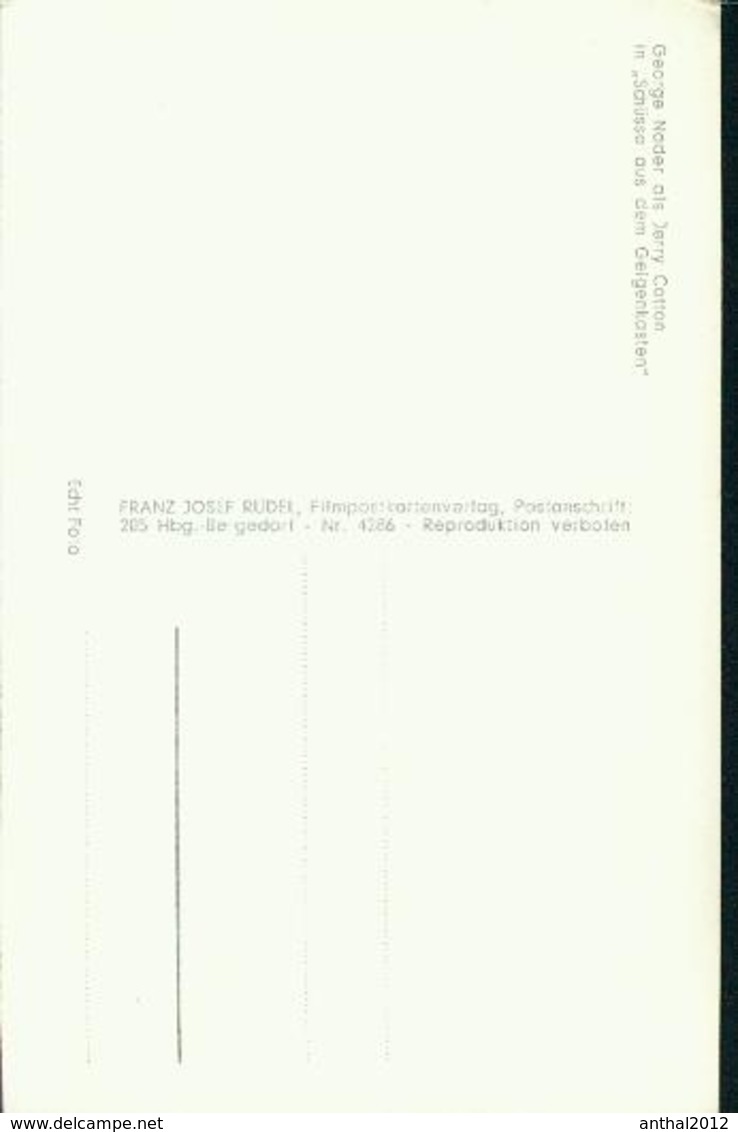 Rarität Rüdel Karte George Nader Jerry Cotton Schüsse Auf Den .. Nr. 4286 - Acteurs