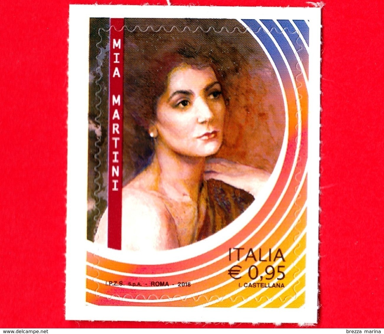 Nuovo - MNH - ITALIA - 2018 - Mia Martini, Cantautrice (1947-1995) - Italian Legends - 0,95 - 2011-20: Neufs