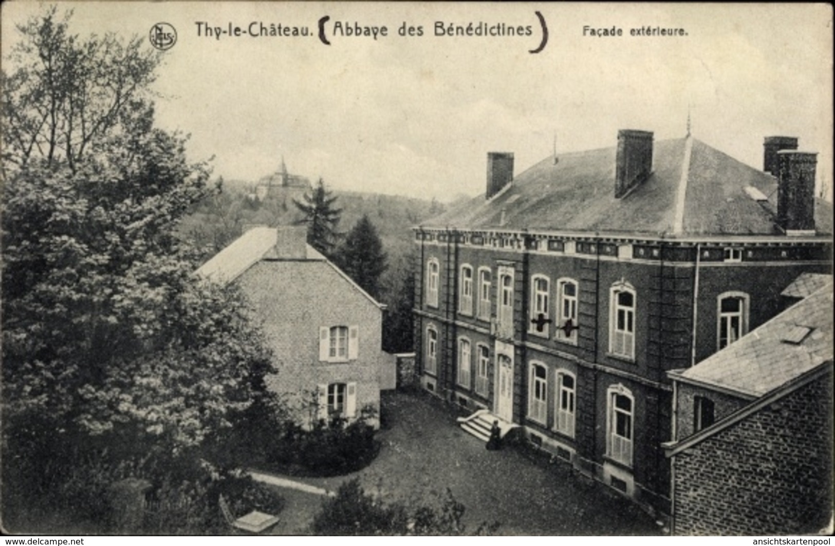 Cp Thy Le Château Namur, Abbaye Des Bénédictines, Façade Extérieure - Other & Unclassified