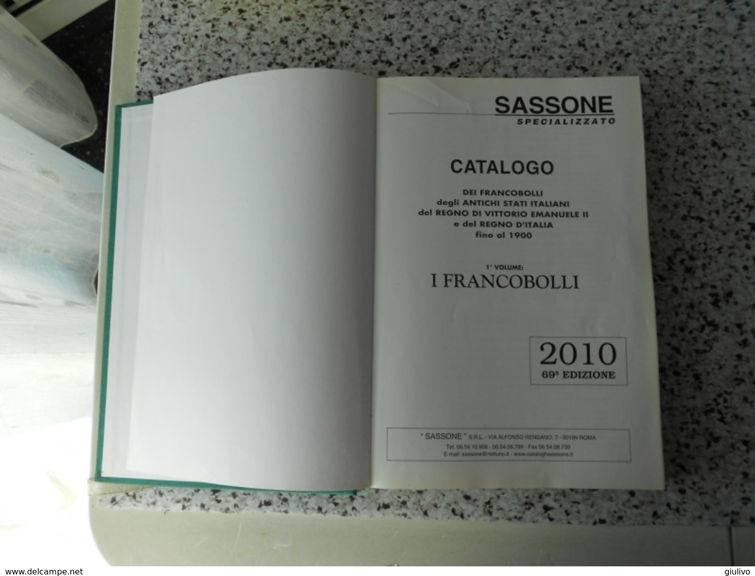 Antichi Stati Italiani-Catalogo Sassone 2010. - Italia