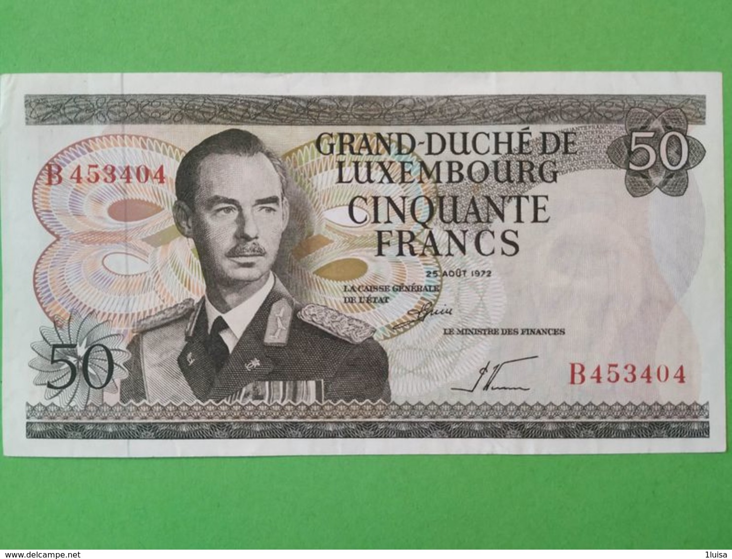50 Francs 1972 - Luxemburg
