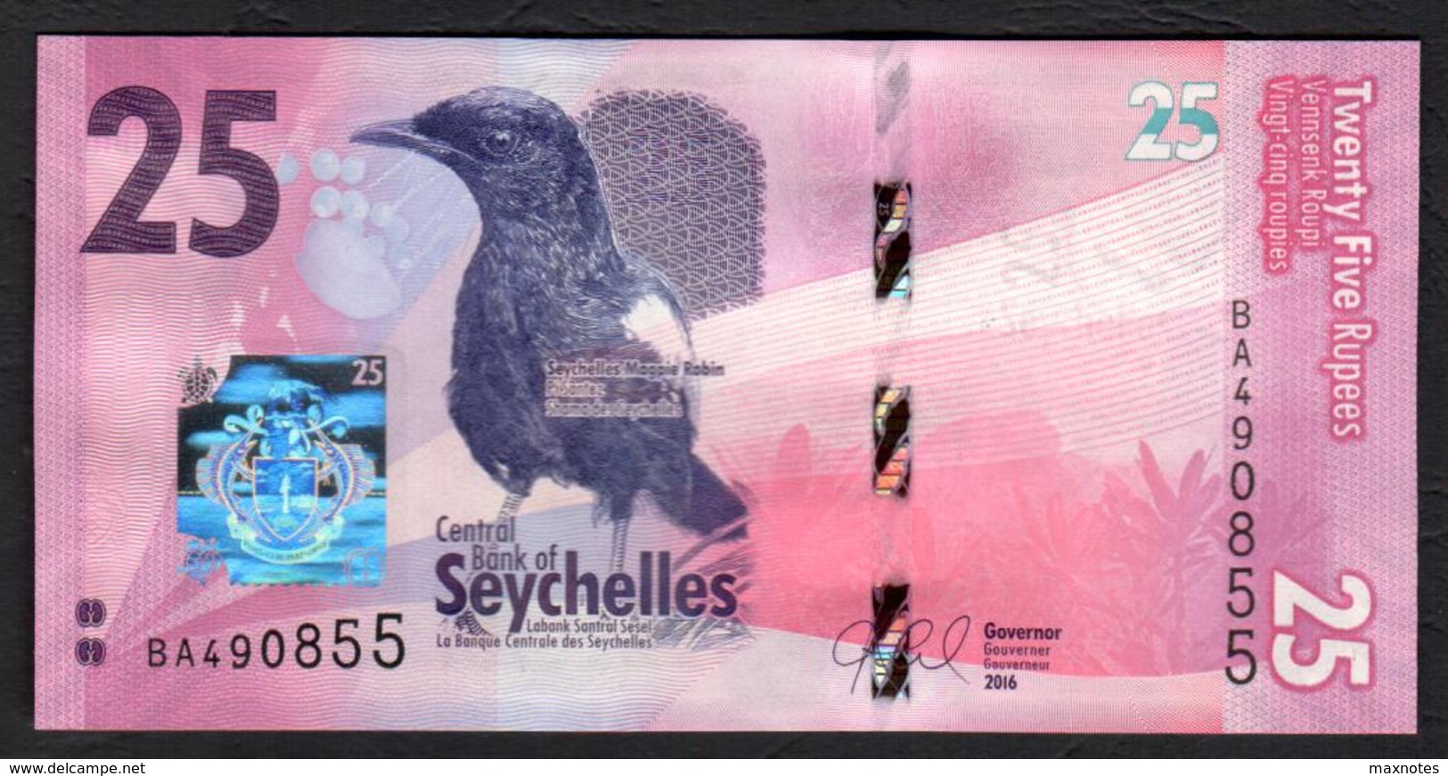 SEYCHELLES : 25  RUPEES - 2016 - UNC - Seychellen