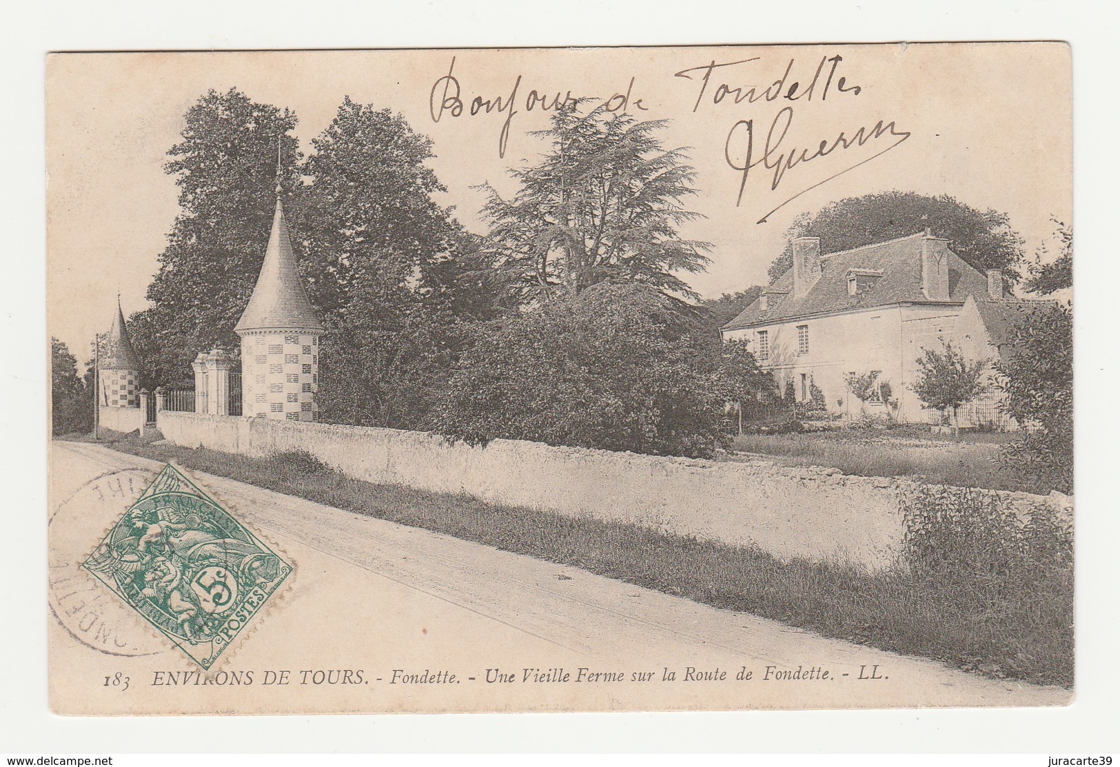 Environs De Tours.Fondettes.37.Indre Et Loire.Une Vieille Ferme Sur La Route De Fondette. - Fondettes