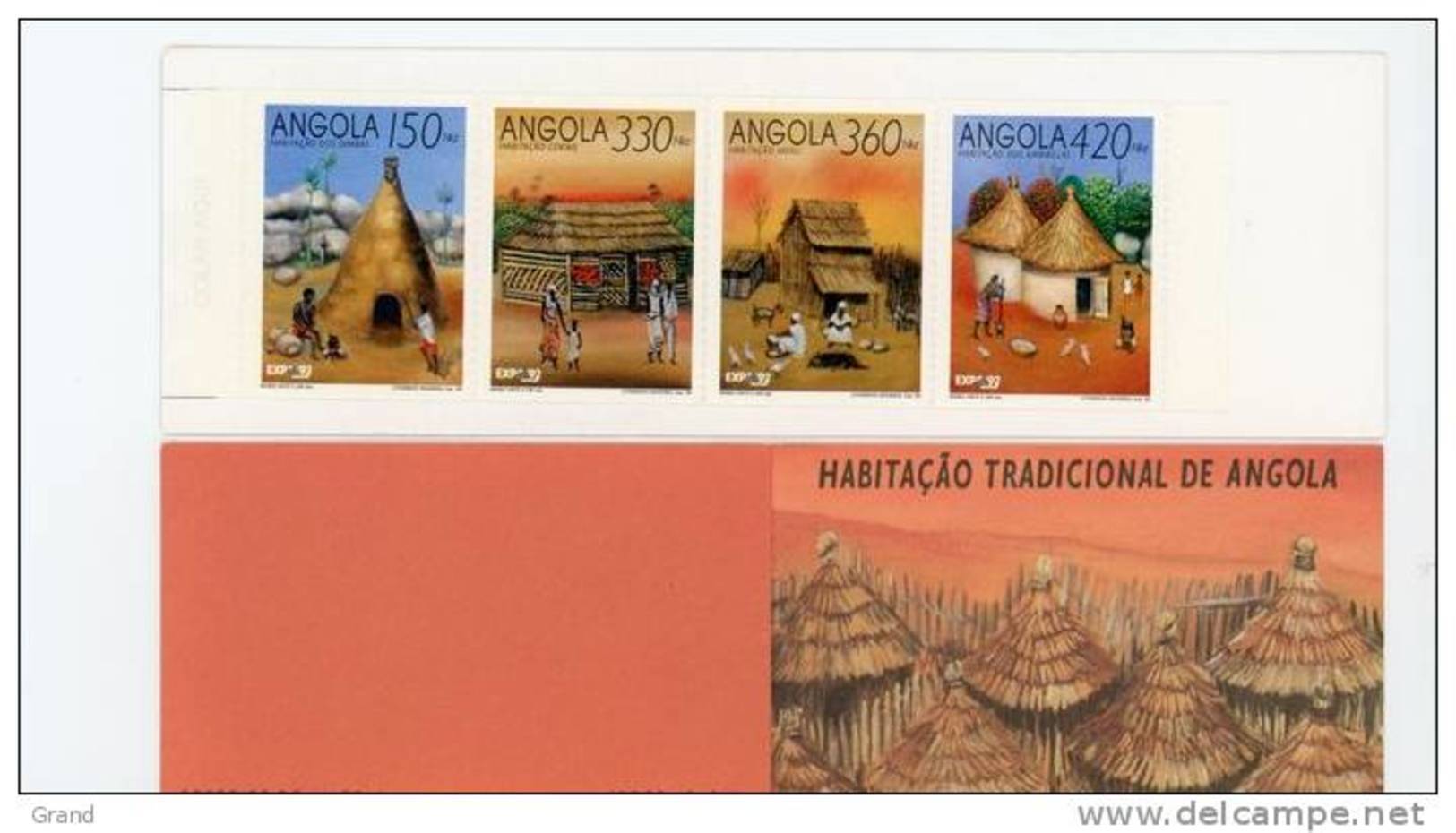 Angola--1992-Expo De Séville-Habitat Indigène-Carnet***MNH - Angola