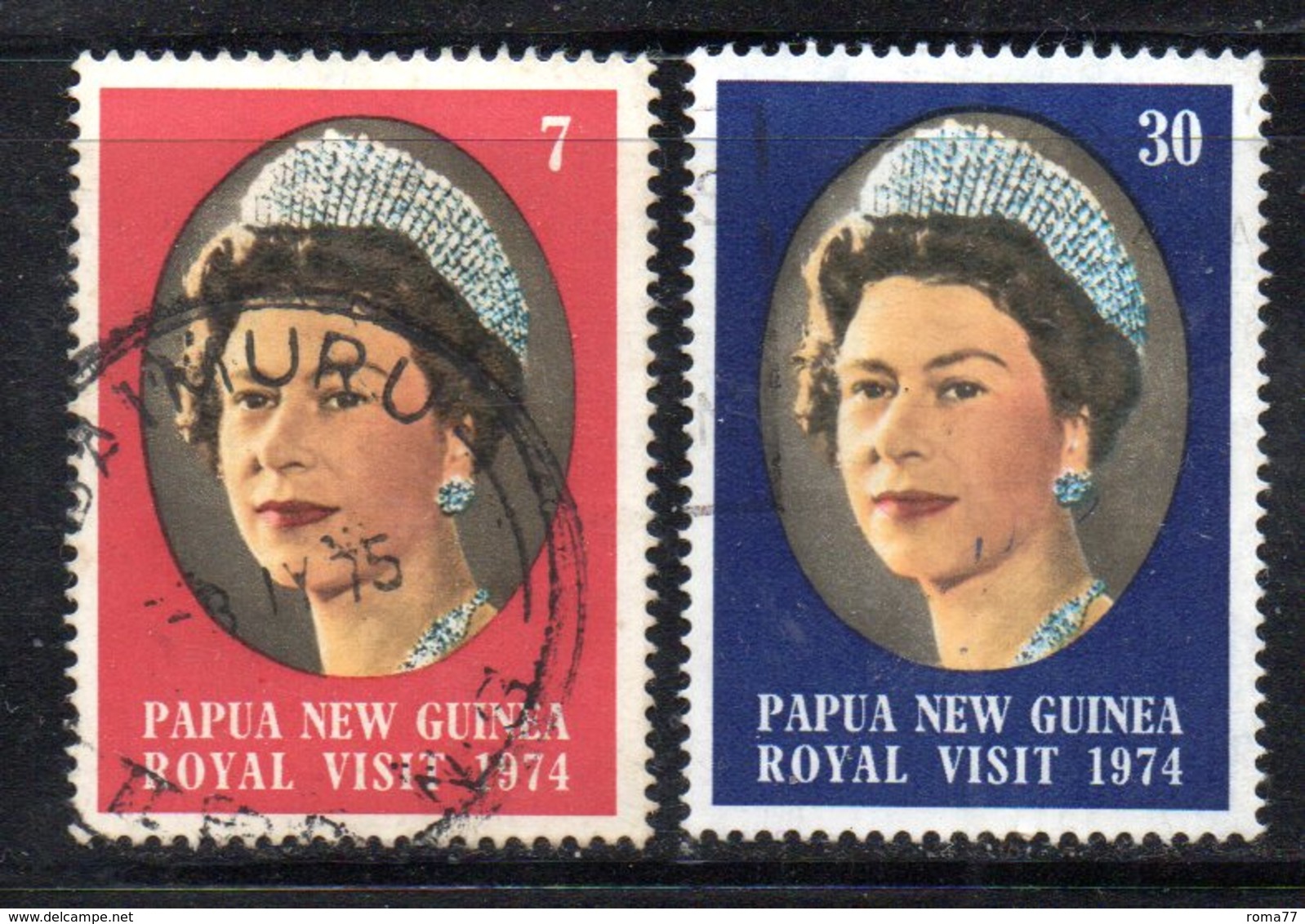 T2304 - PAPUA NUOVA GUINEA 1974 , Yvert N. 267/268  Usata - Papua Nuova Guinea
