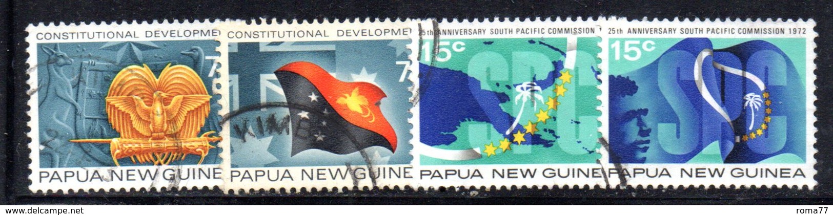 T2325 - PAPUA NUOVA GUINEA 1972 , Yvert N. 213/216  Usata - Papua Nuova Guinea
