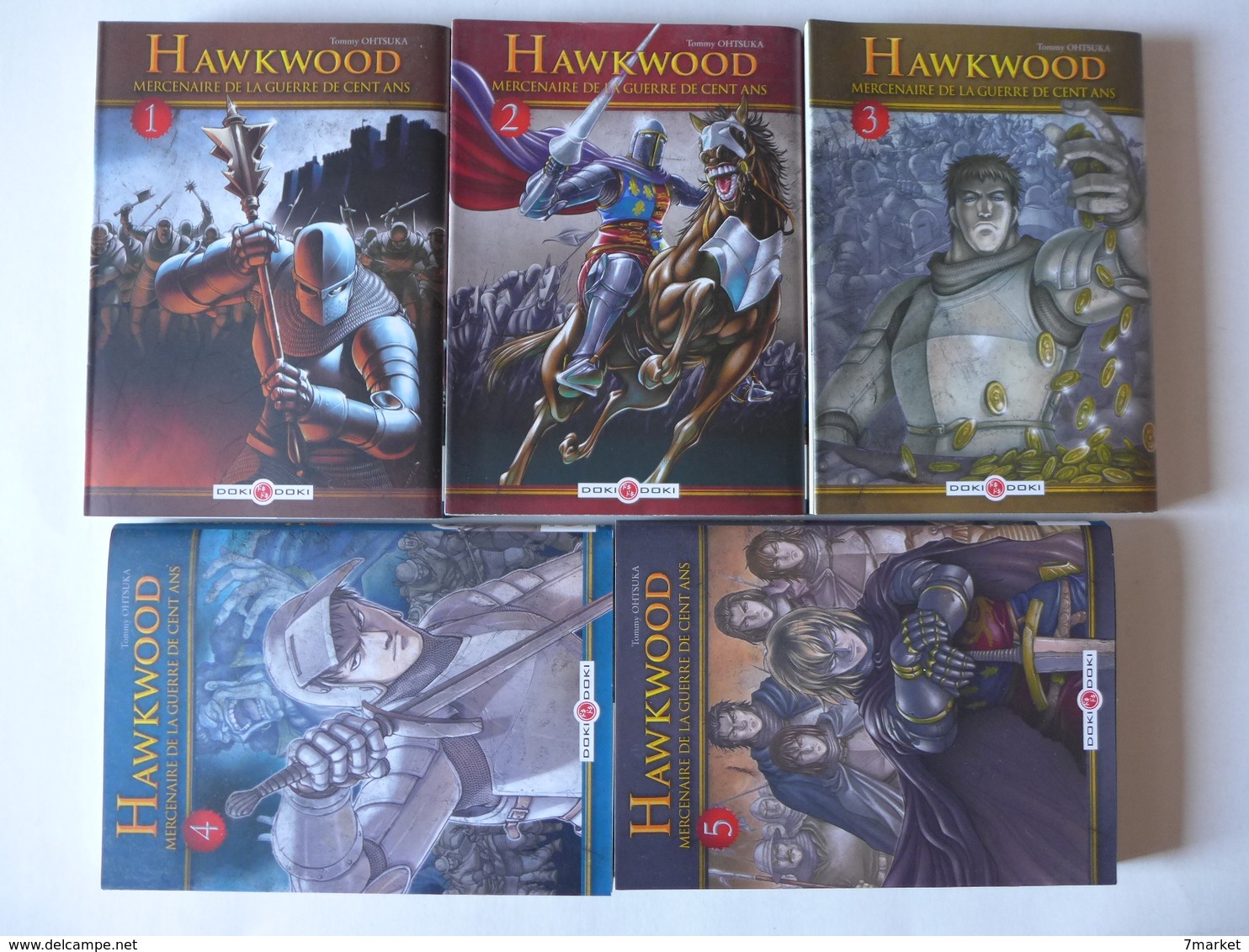 Tommy Ohtsuka - Hawkwood . 5 Tomes. Tomes 1 à 5 - Manga [franse Uitgave]