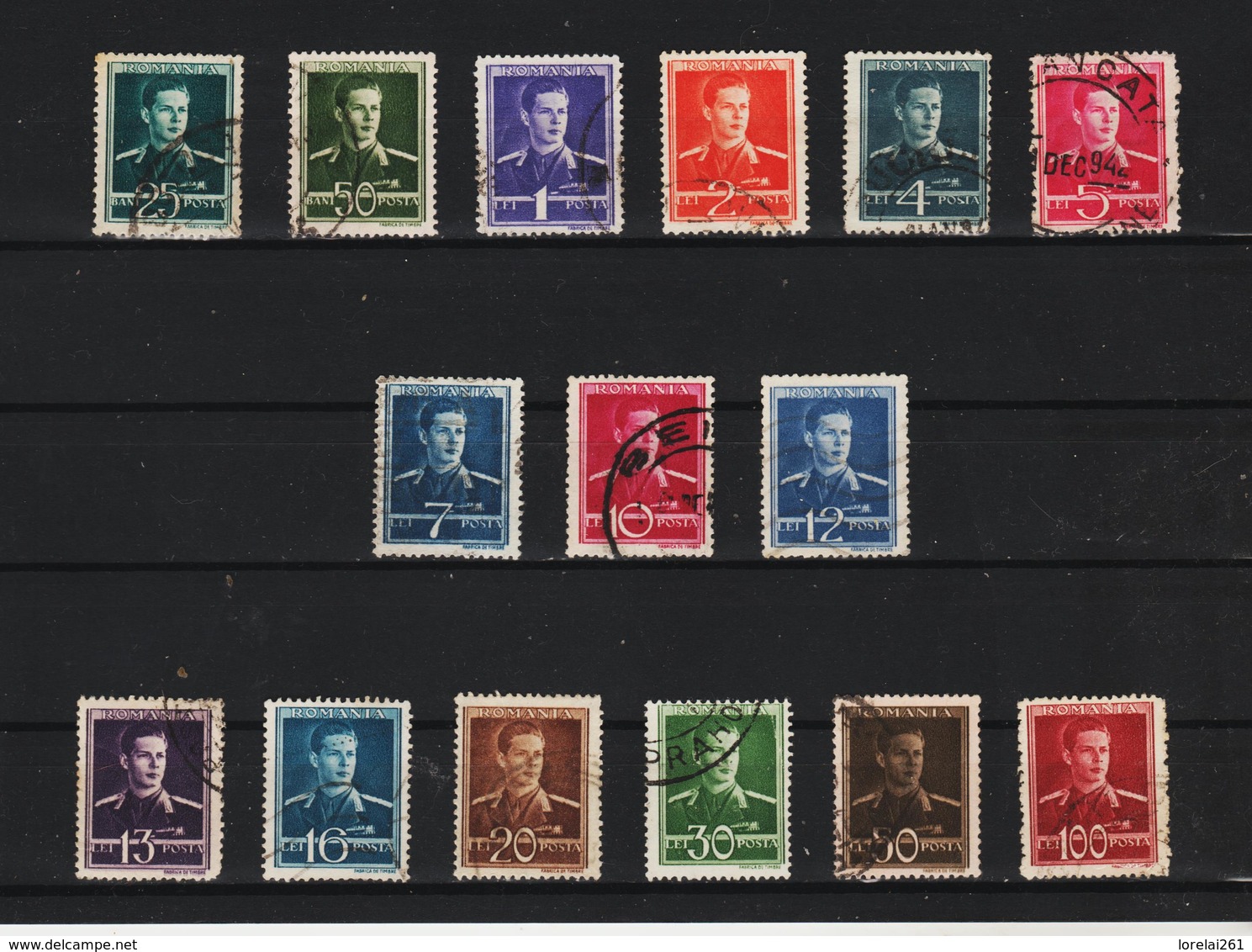 1940-42 Roi Michel  Mi No 650/665 Et Y&T 619/633 COMPLET 15 Val. - Used Stamps
