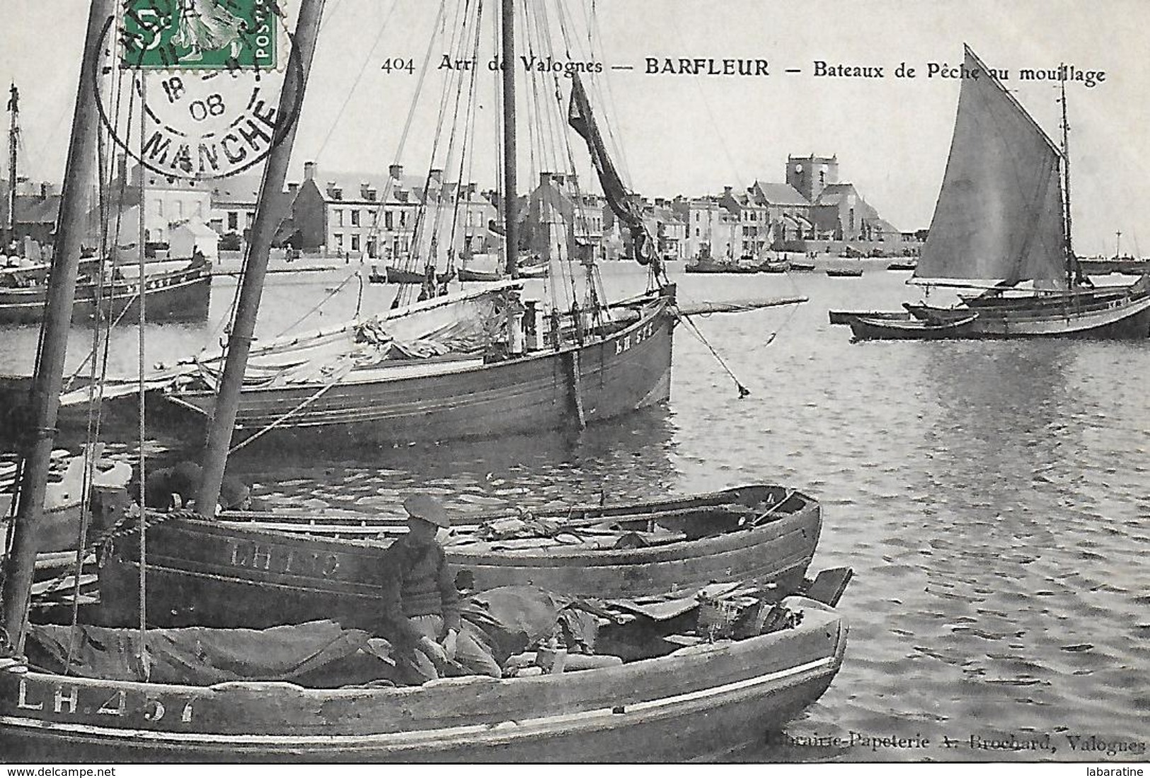 50)   BARFLEUR - Bateaux De Pêche Au Mouillage - Barfleur