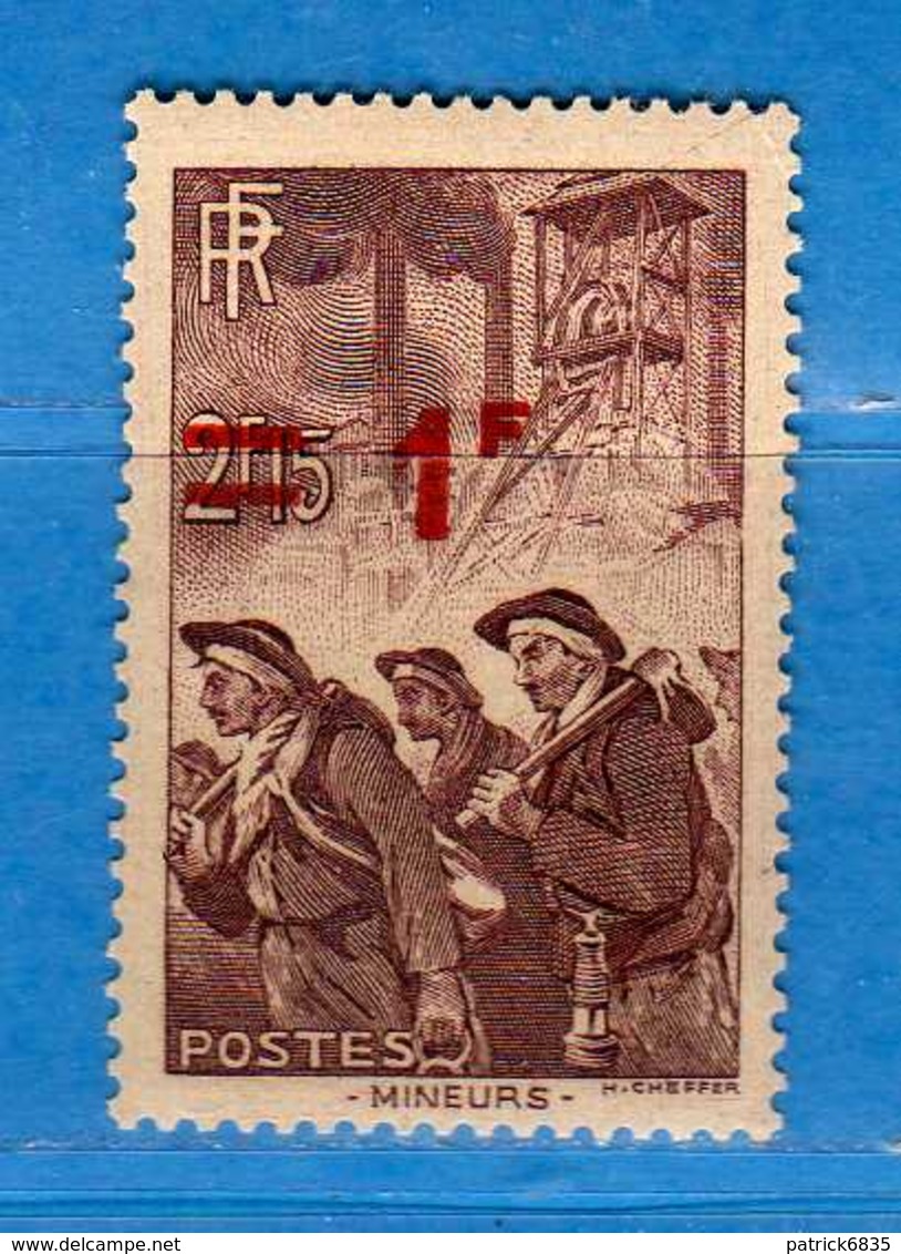 FRANCE **- 1941 -  Yvert 489 - .  Neuf.  MNH .  Vedi Descrizione - Nuovi