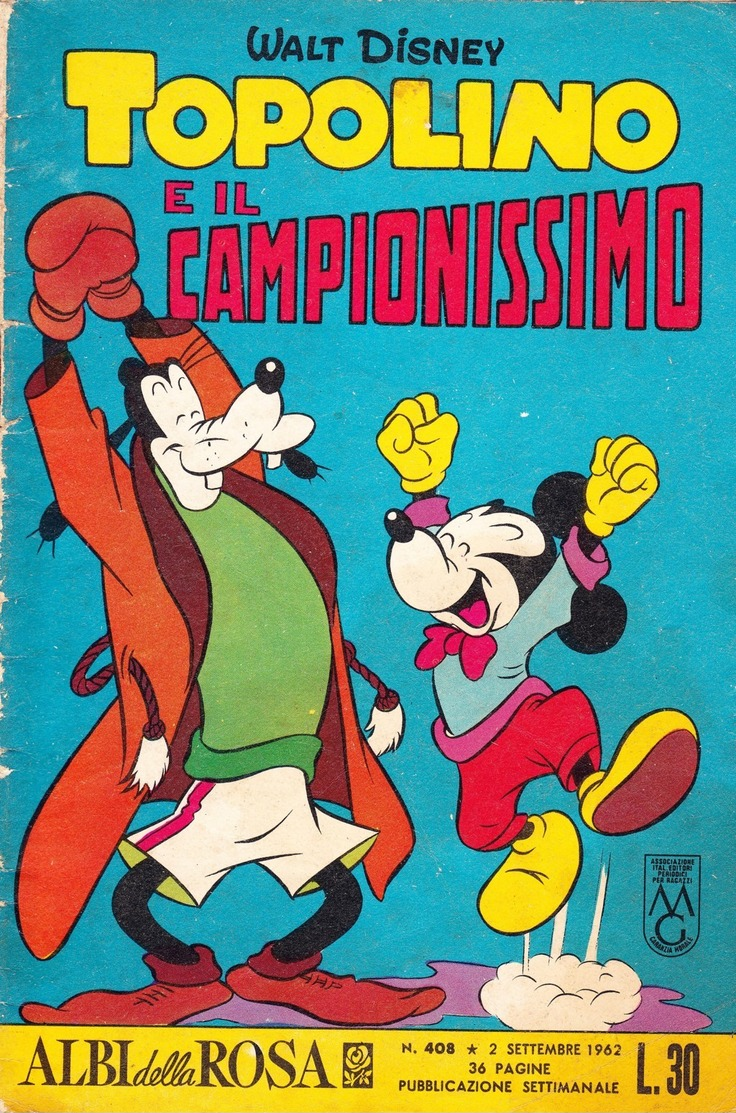 ALBI  DELLA  ROSA  DEL 2 SETTEMBRE  1962  ORIGINALE. - Disney