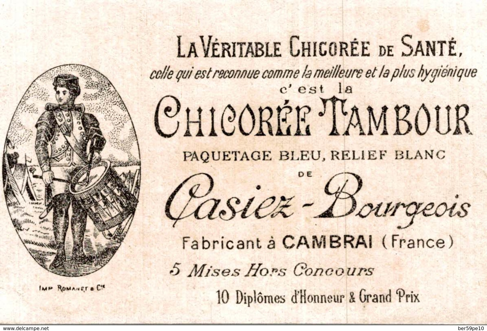 CHROMO CHICOREE AU TAMBOUR CASIEZ-BOURGEOIS CAMBRAI  ENTREE DE JEANNE D'ARC A ORLEANS - Autres & Non Classés