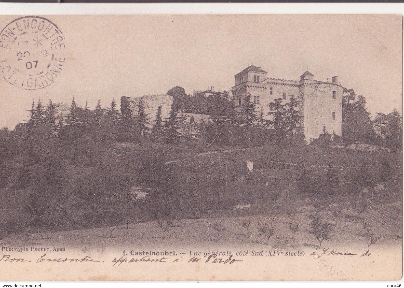 CPA - 1. CASTELNOUBEL -  Vue Générale Côté Sud.......... - Autres & Non Classés