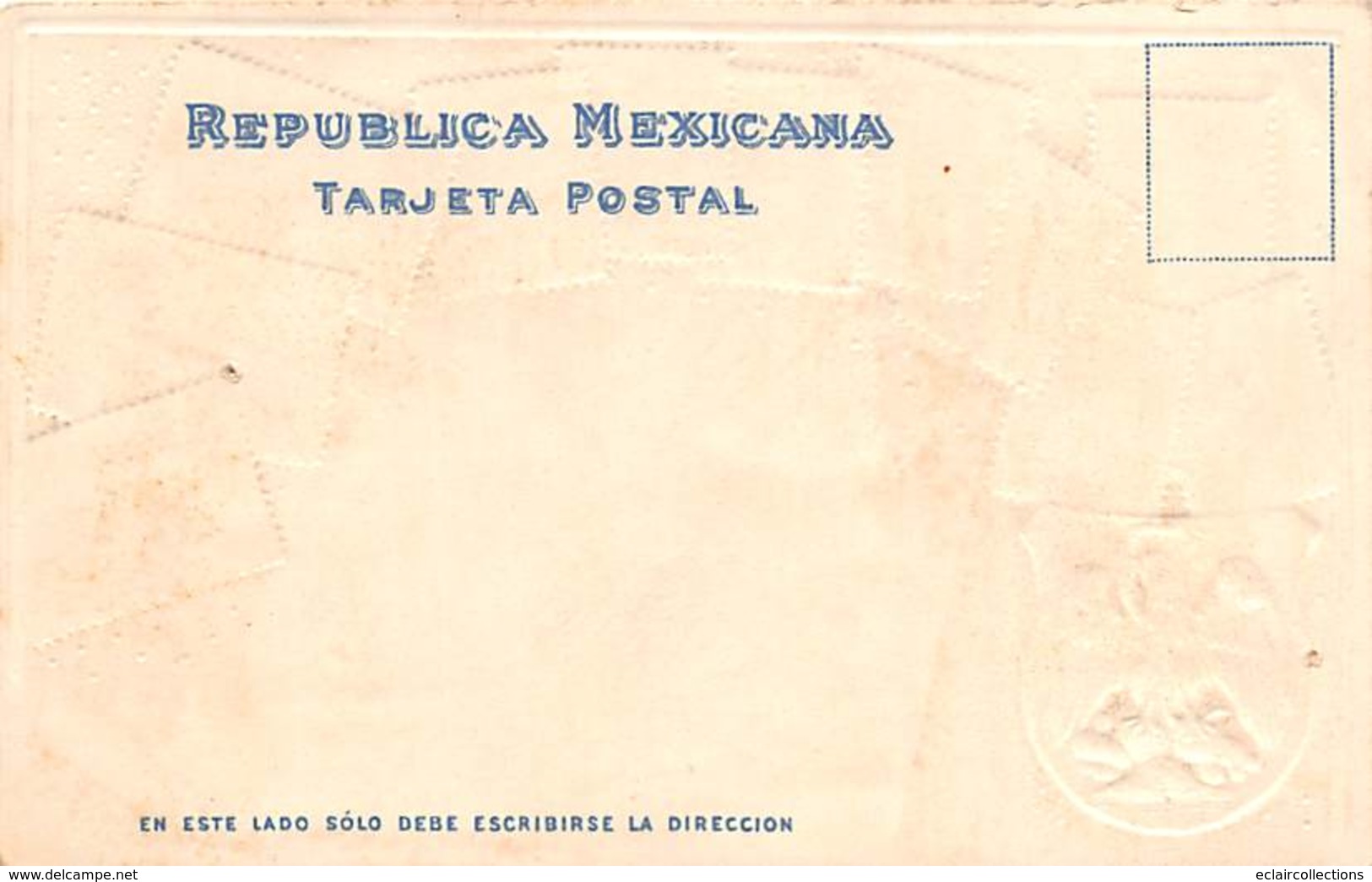 Mexique.           Carte Avec Présentation De Timbres Du Mexique    (Décollée Voir Scan) - Mexico