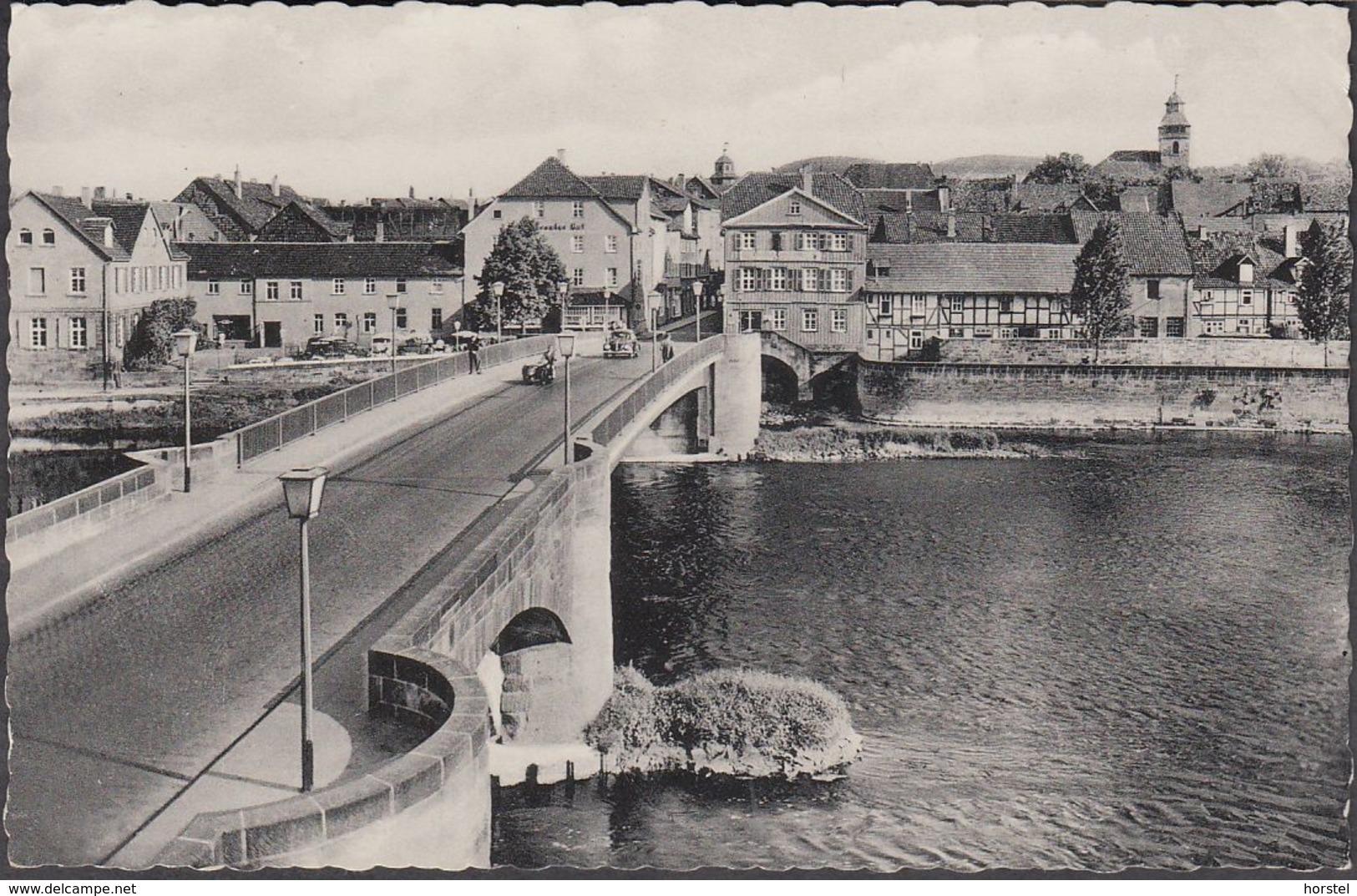 D-37213 Witzenhausen - Im Werratal - Werrabrücke - Cars - VW - Motorrad Mit Beiwagen - Witzenhausen