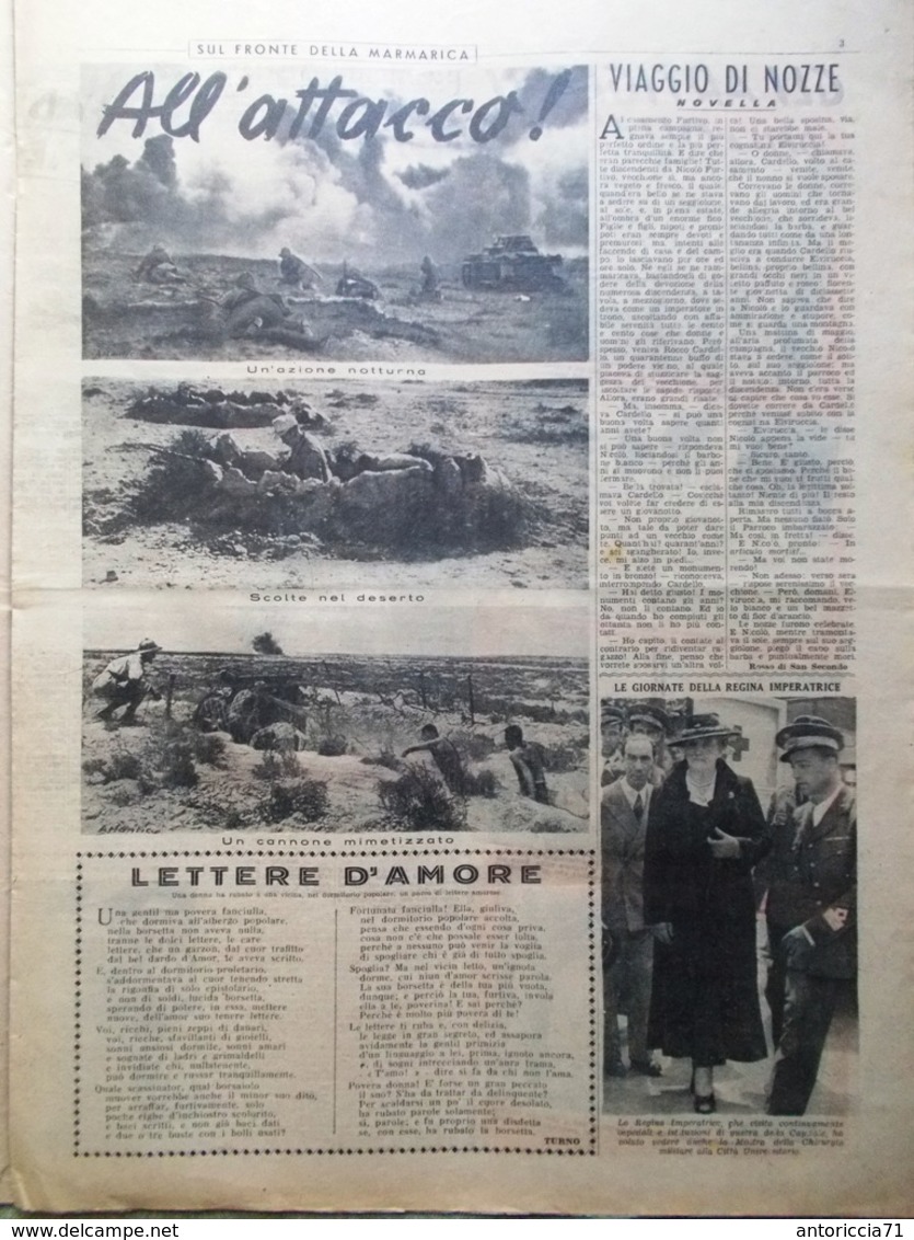 La Domenica Del Corriere 7 Giugno 1942 WW2 Marmarica Giappone Deserto Artigiani - Guerra 1939-45