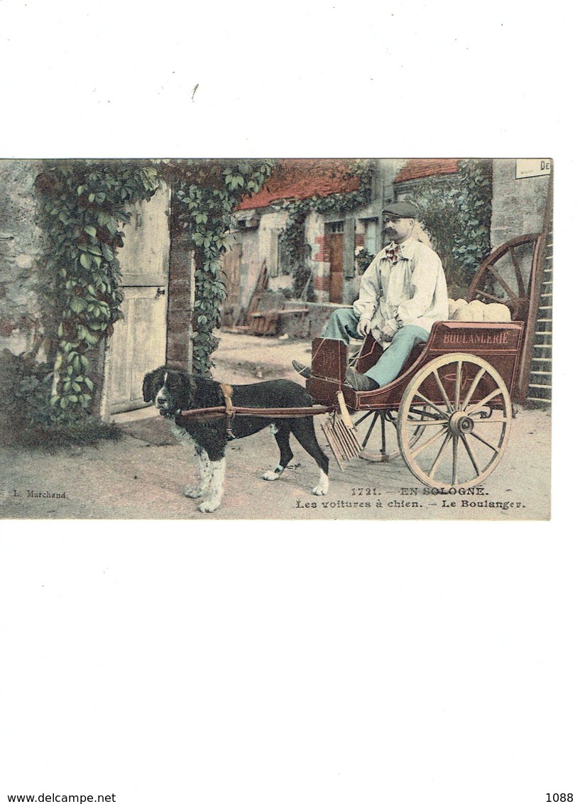 En Sologne -   Voitures à Chien - Le Boulanger - Street Merchants